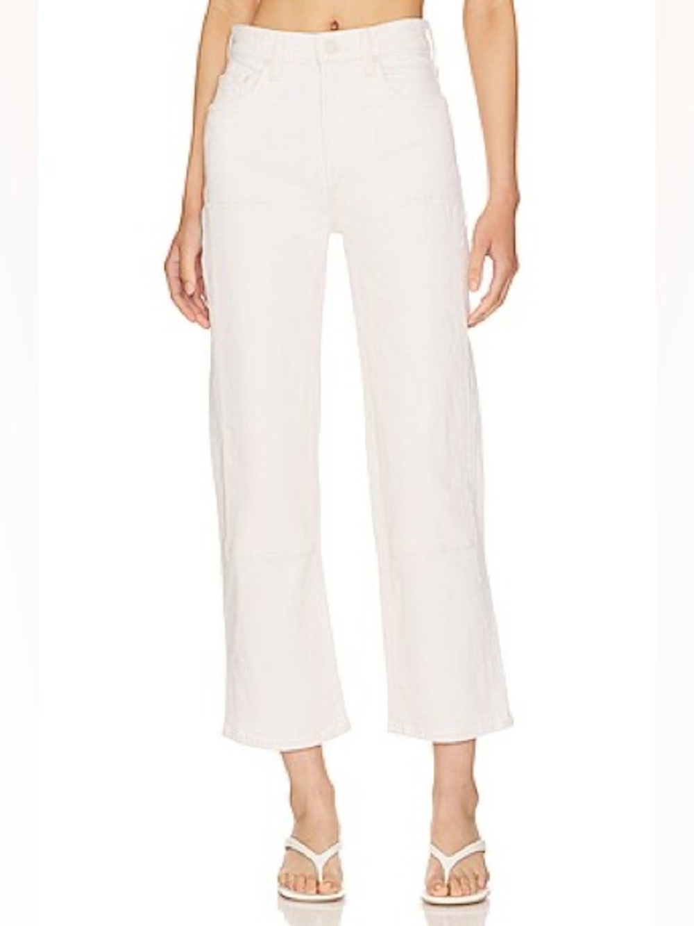 MOTHER Denim Ditcher Crop in “Chalk it Up” - Size 28